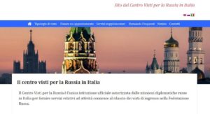 Sito del Centro Visti per la Russia in Italia
