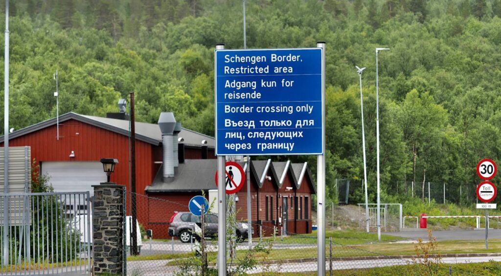 Il valico di Storskog tra Norvegia e Russia