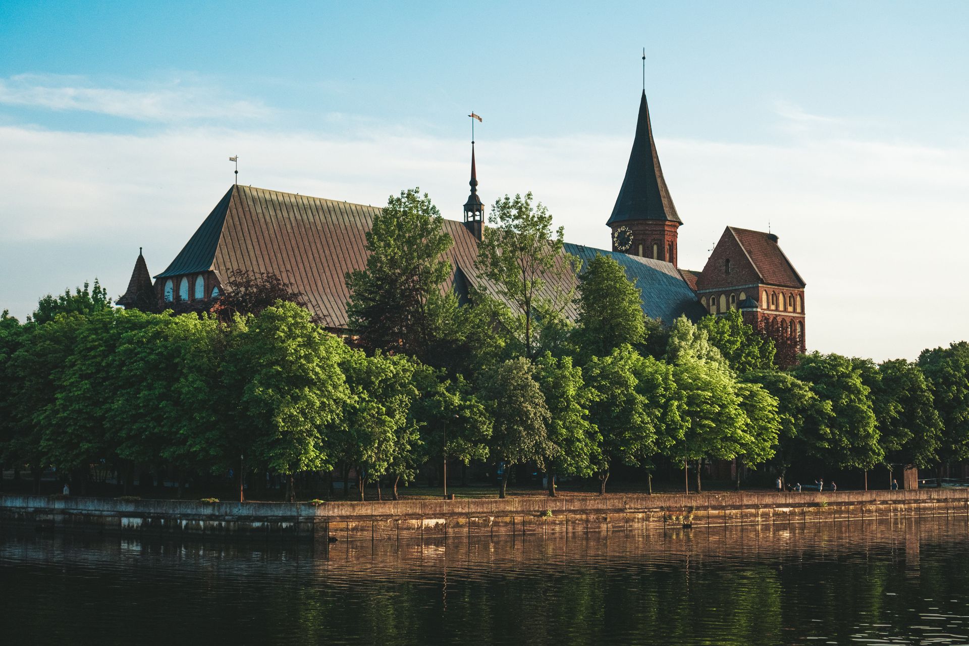 La cattedrale di Königsberg sull’isola di Kant, Kaliningrad